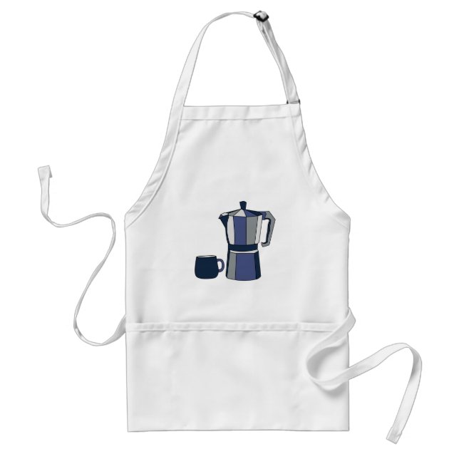 Kaffeekanne Kaffeetasse Schürze (Vorne)