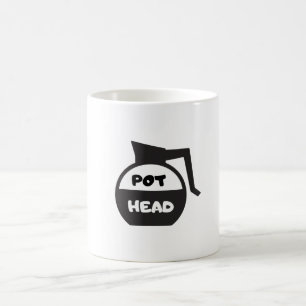 Kaffeekannen-Kopf Kaffeetasse