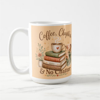 Kaffeekapitel Ohne Geplauder Cozy Buchliebhaber Ta Kaffeetasse