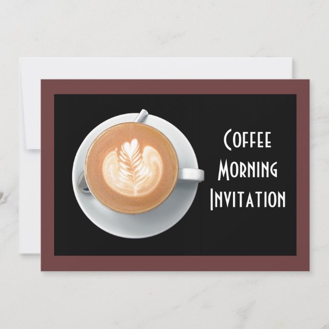 Kaffeekarte Einladung (Vorderseite)