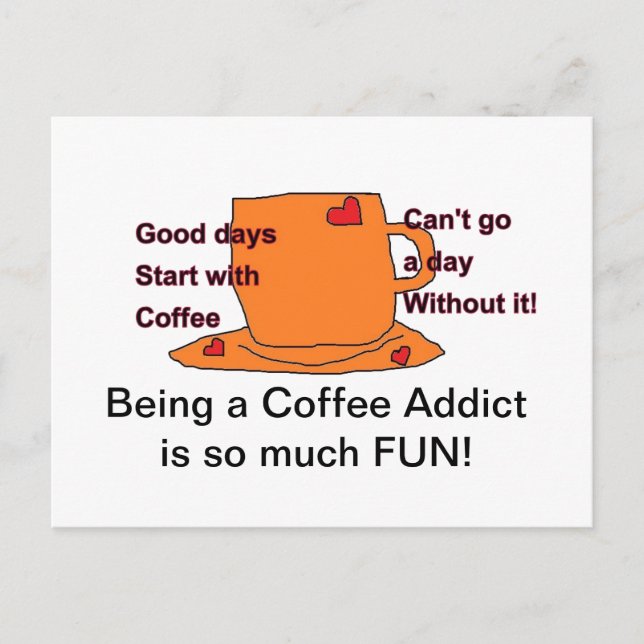 Kaffeekarte Postkarte (Vorderseite)
