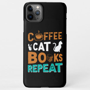 Kaffeekästen Wiederholung, Lesen und Kaffeeliebhab iPhone 11Pro Max Hülle
