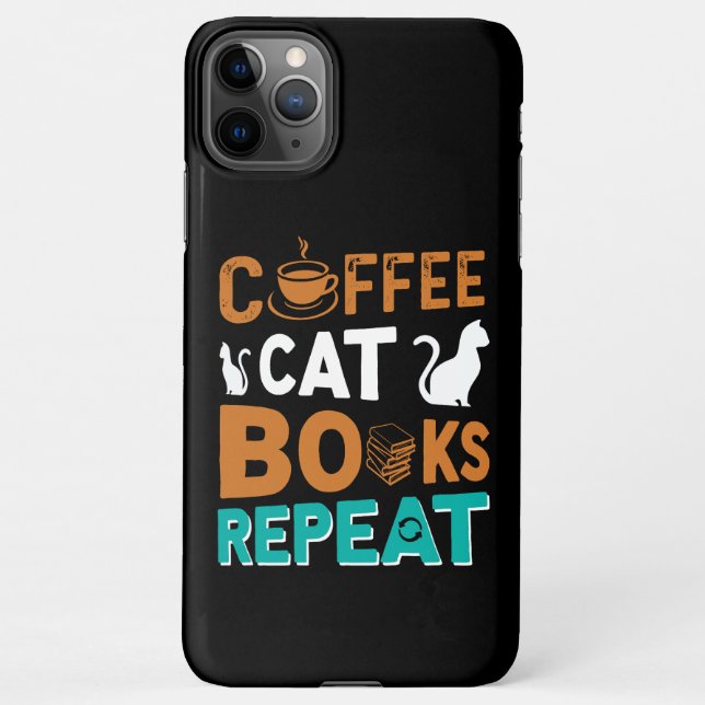 Kaffeekästen Wiederholung, Lesen und Kaffeeliebhab iPhone Hülle (Rückseite)