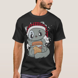 Kaffeekatze Anime Kawaii Niedlich Chibi Kitten Chr T-Shirt