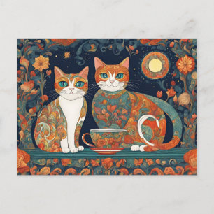 Kaffeekatzen Postkarte