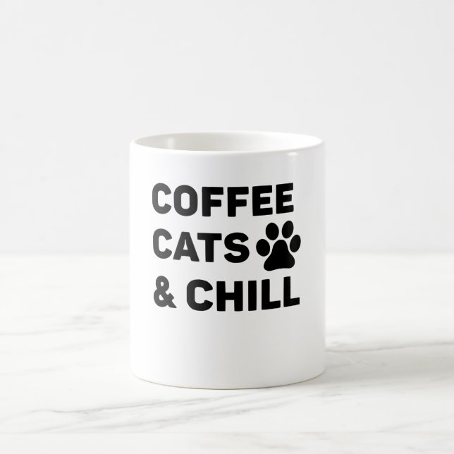 Kaffeekatzen und -kälte kaffeetasse (Mittel)