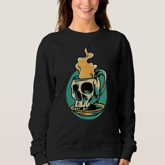 Kaffeekelett Kaffee trinken Kaffee Sweatshirt (Vorderseite)