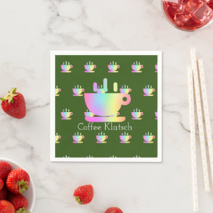 Kaffeeklatsch Regenbogen Serviette