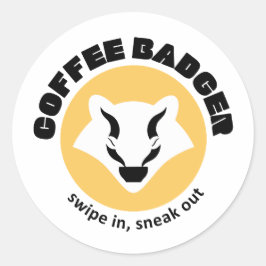 Kaffeekleber Runder Aufkleber