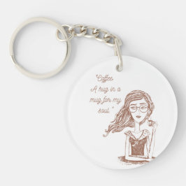 Kaffeekochen Schlüsselanhänger