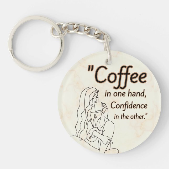 Kaffeekochen Schlüsselanhänger (Vorderseite)