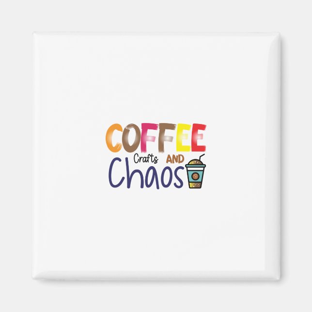 Kaffeekocher und -kaffee magnet (Vorne)