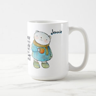 Kaffeekonzept für Bären Kaffeetasse