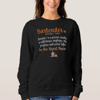 Kaffeekonzept für Frauen Cooler Kaffee Barista Sweatshirt