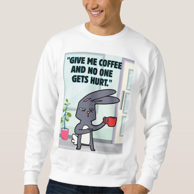 Kaffeekonzept Sweatshirt (Vorderseite)