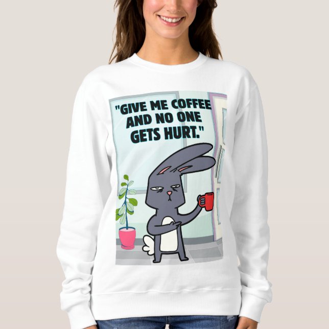Kaffeekonzept Sweatshirt (Vorderseite)