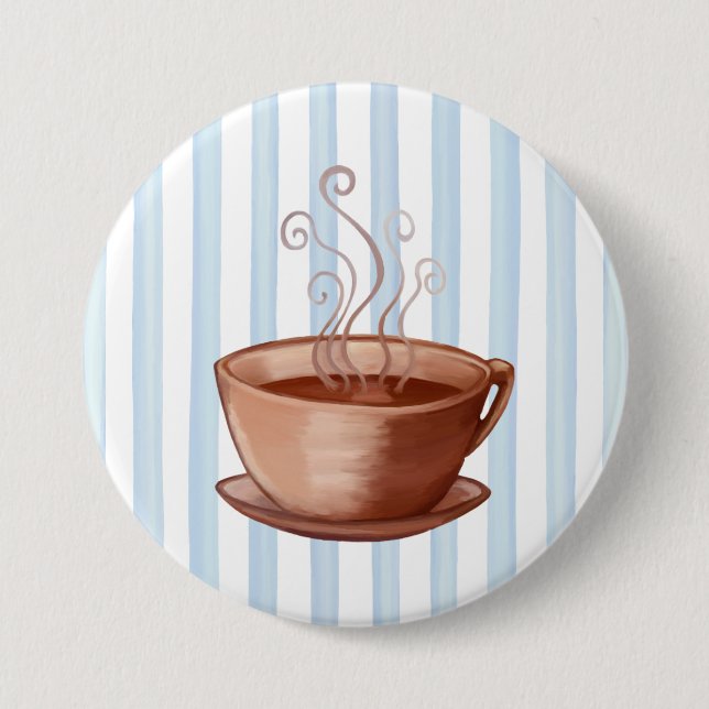 Kaffeekopf Button (Vorderseite)