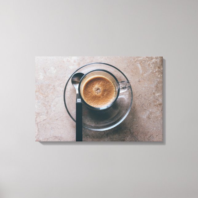 Kaffeeküche Wand Leinwand (Vorderseite)