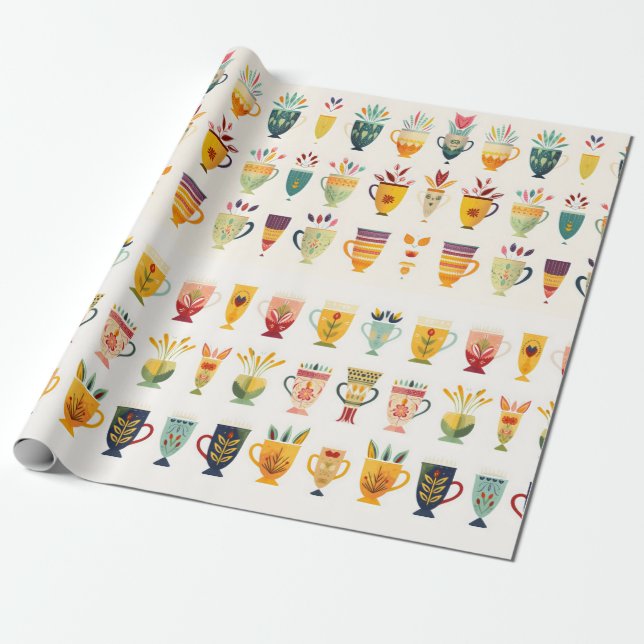 Kaffeekuchen Geschenkpapier (Ungerollt)
