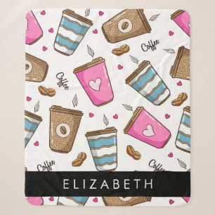 Kaffeekuchen, Kaffeebohnen, Herz, Ihr Name Sherpadecke