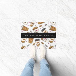 Kaffeekuchen, Kaffeebohnen, Kaffee Lover, Ihr Name Fußmatte