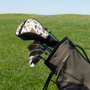 Kaffeekuchen, Kaffeebohnen, Kaffee Lover, Ihr Name Golf Headcover
