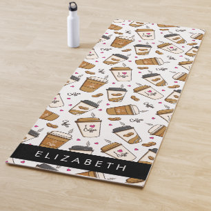 Kaffeekuchen, Kaffeebohnen, Kaffee Lover, Ihr Name Yogamatte