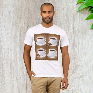 Kaffeekuchen mit Bohnen und Schokolade T-Shirt