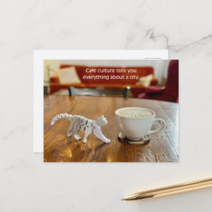 Kaffeekultur Reise, Kaffeeliebhaber Reise Postkarte