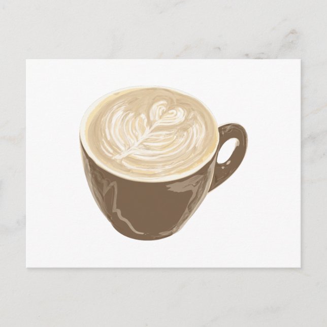 Kaffeekulturkunst Postkarte (Vorderseite)