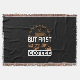 Kaffeekunst, aber erster Kaffee Decke