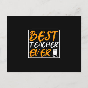 Kaffeekunst Bester Lehrer Aller Zeiten Postkarte