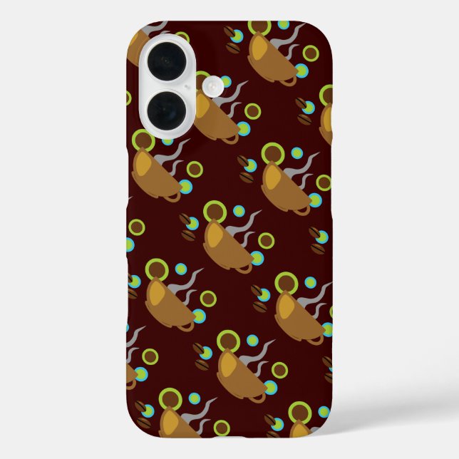 Kaffeekunst iPhone 16 Hülle (Rückseite)