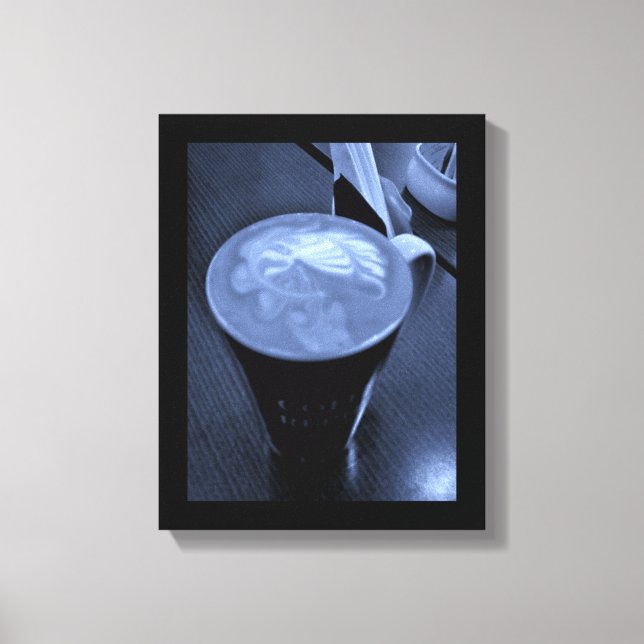 Kaffeekunst Leinwanddruck (Vorderseite)