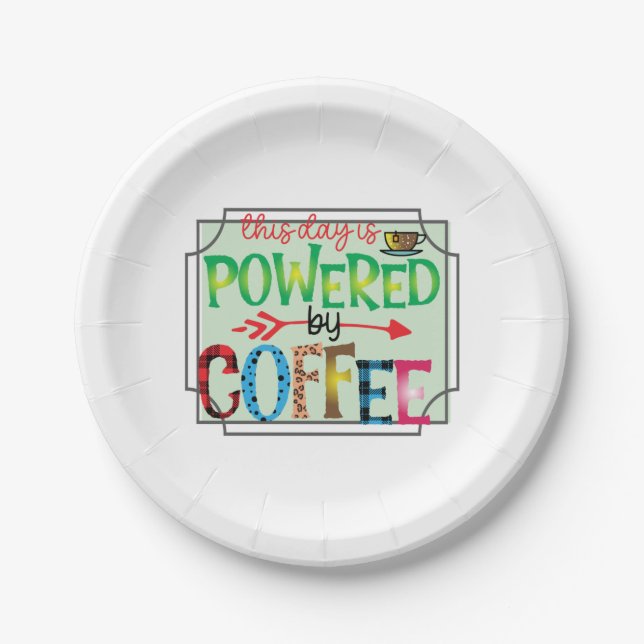 Kaffeekunst mit Kaffee 2 Pappteller (Vorderseite)