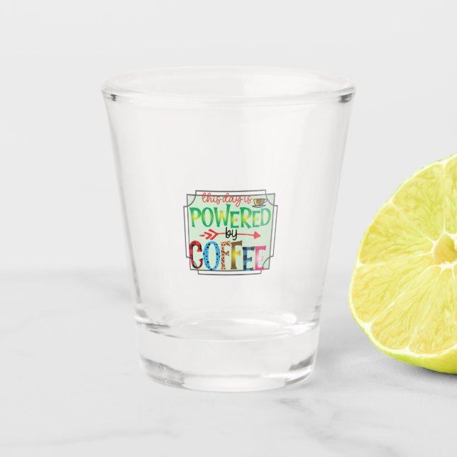 Kaffeekunst mit Kaffee 2 Schnapsglas (Vorderseite)