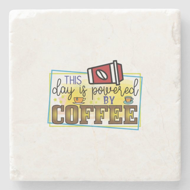 Kaffeekunst mit Kaffee Steinuntersetzer (Vorderseite)