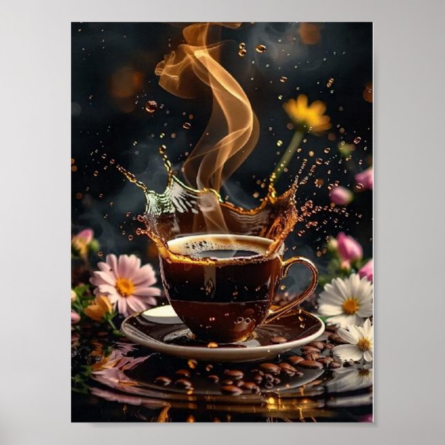 Kaffeekunst Poster (Vorne)