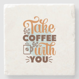 Kaffeekunst trinken Sie Kaffee Steinuntersetzer