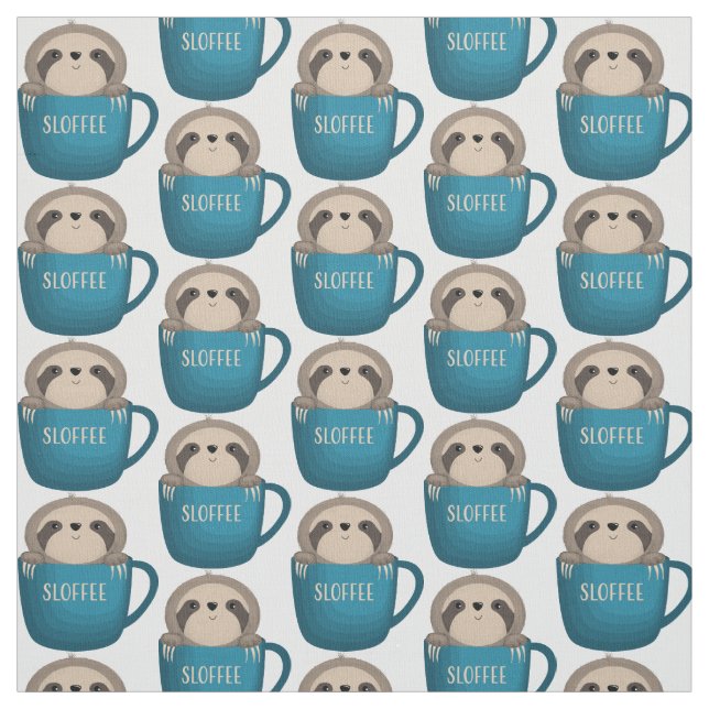 Kaffeelacke in der Tasse Stoff (Muster)