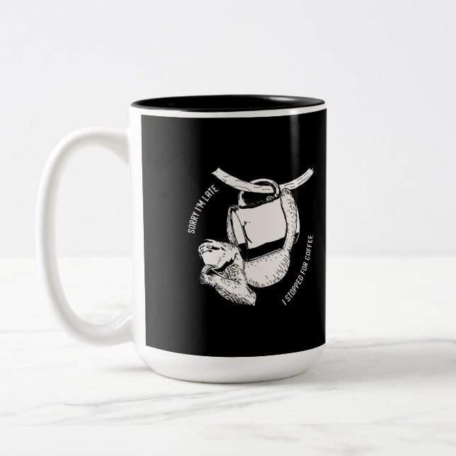 Kaffeelacke (weiß) zweifarbige tasse (Links)