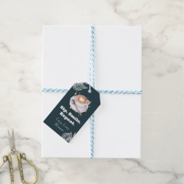 Kaffeelatte-Kunst-Geschenkanhänger 'Sip Smile Repe Geschenkanhänger