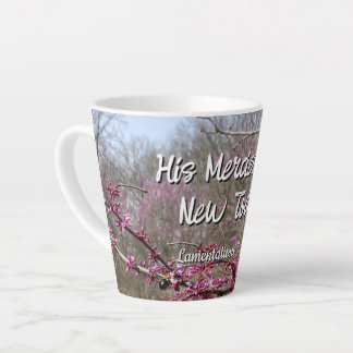 Kaffeelatte-Tasse Seine Barmherzigkeit ist heute Milchtasse