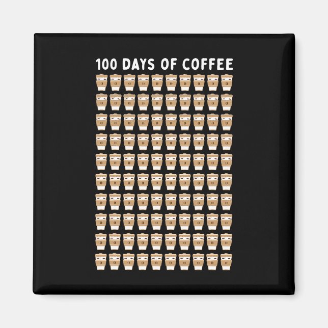 Kaffeelehrer 100 Kaffeekuchen 100. Tagesschule Magnet (Vorne)