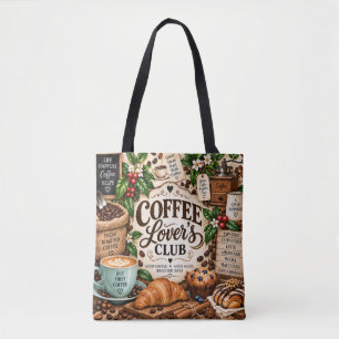 Kaffeeliebhaber-Club-Kaffeetüte Tasche