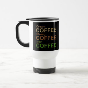 Kaffeeliebhaber Getränke, irischer Kaffee, Leopard Reisebecher
