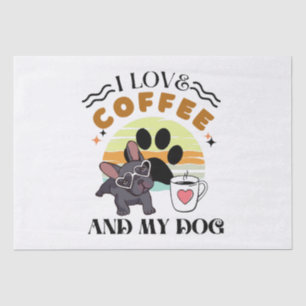 Kaffeeliebhaber - ich Liebe Kaffee und mein Hund Seidenpapier