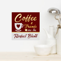 Kaffeeliebhaber in der Küche Bordeaux Gold