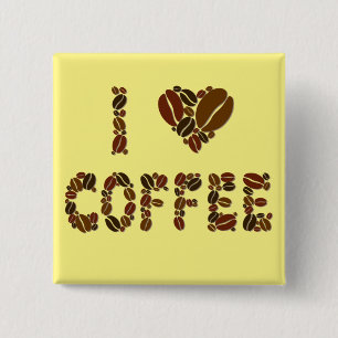Kaffeeliebhaber - Kaffeebohnen Button