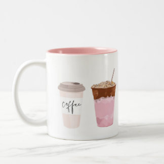 Kaffeeliebhaber-Kaffeetasse für morgendliche Motiv Zweifarbige Tasse